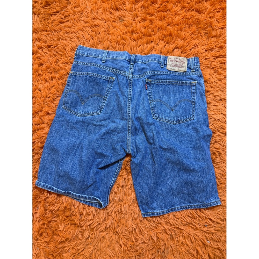 Levis 505 Regular Fit Denim Shorts Mens 40 Medium Wash Blue Jean Shorts